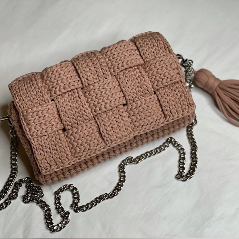 Zarahut Handmade Crossbody Bag 100% Cotton Eco Bag, Ideal Gift for Women