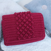 Zarahut Handmade Red Bubble Crochet Bag Women’s Shoulder Purse & Gift Idea