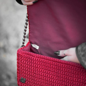 Zarahut Handmade Red Bubble Crochet Bag Women’s Shoulder Purse & Gift Idea
