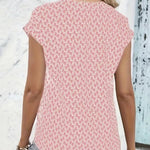 Side view of women's batwing sleeve 3D printed T-shirt