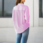 Women's Elegant Striped Long Sleeve Shirt