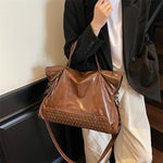 Women's New Fashion Brown leather handbag